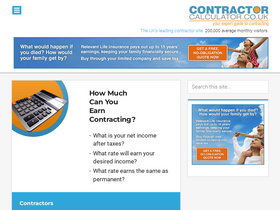 'contractorcalculator.co.uk' screenshot