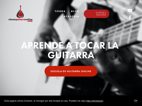 'clasesguitarraonline.com' screenshot