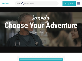 'fusionmedstaff.com' screenshot