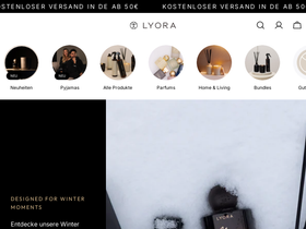 Lyora website screenshot