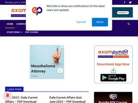 'exampundit.in' screenshot