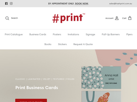 hashprint.com.au homepage screenshot