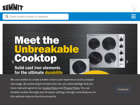 'summitappliance.com' screenshot