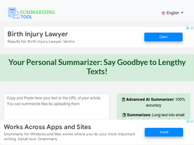 'summarizing-tool.com' screenshot