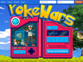 'pokewars.pl' screenshot
