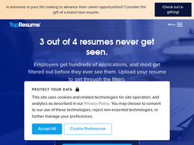 'topresume.com' screenshot