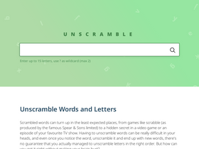 'unscramble.me' screenshot