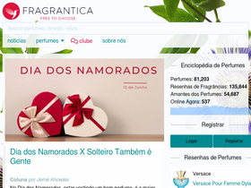 'fragrantica.com.br' screenshot