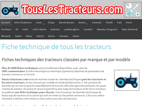 'touslestracteurs.com' screenshot