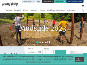 'holidayvalley.com' screenshot