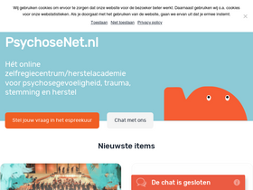 'psychosenet.nl' screenshot