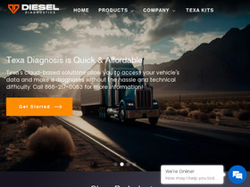 dieseldiagnosticlaptop.com homepage screenshot