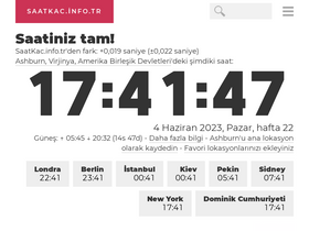 'saatkac.info.tr' screenshot