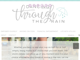 'dancingthroughtherain.com' screenshot