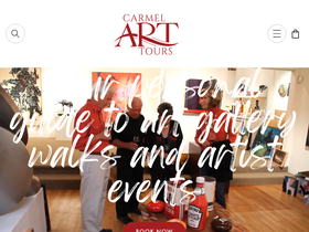carmelarttours.com homepage screenshot