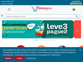 'farmagora.com.br' screenshot