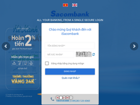 'isacombank.com.vn' screenshot