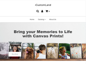 'icustomland.com' screenshot