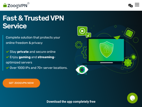 'zoogvpn.com' screenshot