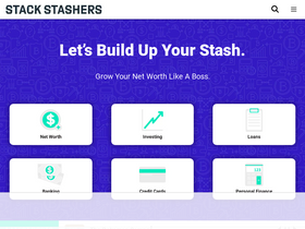 'stackstashers.com' screenshot