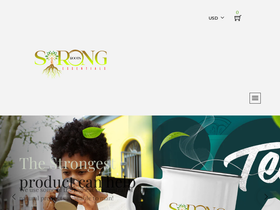 strongrootessentials.com homepage screenshot