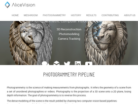 'alicevision.org' screenshot