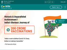 'cowin.gov.in' screenshot