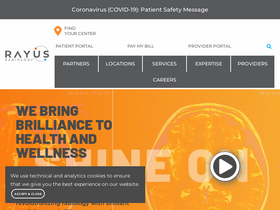 'rayusradiology.com' screenshot