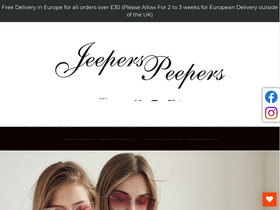 Jeepers Peepers homepage screenshot