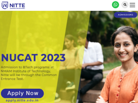 'nitte.edu.in' screenshot