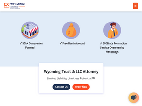 'wyomingllcattorney.com' screenshot