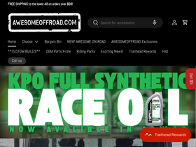 awesomeoffroad.com homepage screenshot