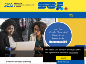 'icpau.co.ug' screenshot