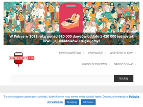 'krwiodawcy.org' screenshot