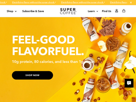 'drinksupercoffee.com' screenshot