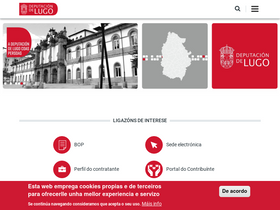 'deputacionlugo.gal' screenshot