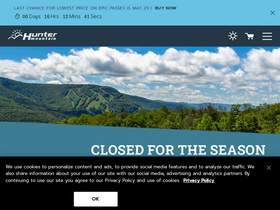 'huntermtn.com' screenshot