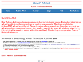 'biotecharticles.com' screenshot