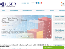 'ijser.org' screenshot
