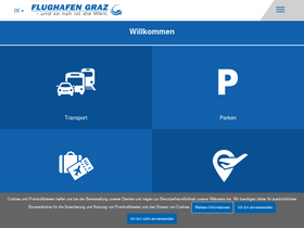 'flughafen-graz.at' screenshot