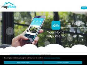 'mydlink.com' screenshot