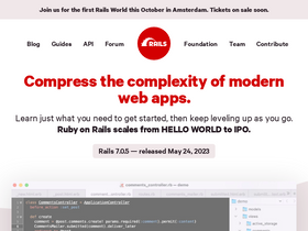 'rubyonrails.org' screenshot