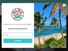 saltytub.com homepage screenshot