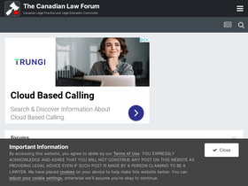 'canlawforum.com' screenshot