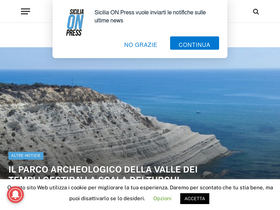 'siciliaonpress.com' screenshot