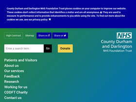 'cddft.nhs.uk' screenshot