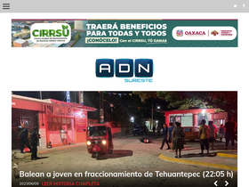 'adnsureste.info' screenshot