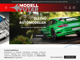 'modellfutar.hu' screenshot