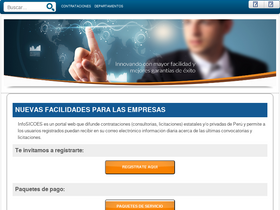 'perulicitaciones.com' screenshot