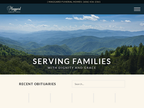 'maggardfuneralhomes.com' screenshot